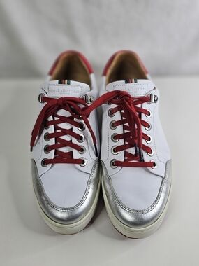 Royal Albartross Women Fieldfox Golf White & Silver Sneakers